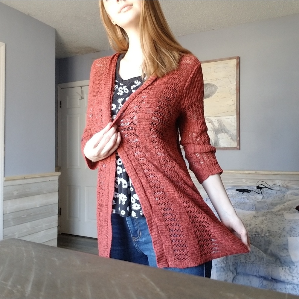Maurices Red Cardigan